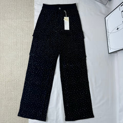 High-Waisted Starry Sky Jeans