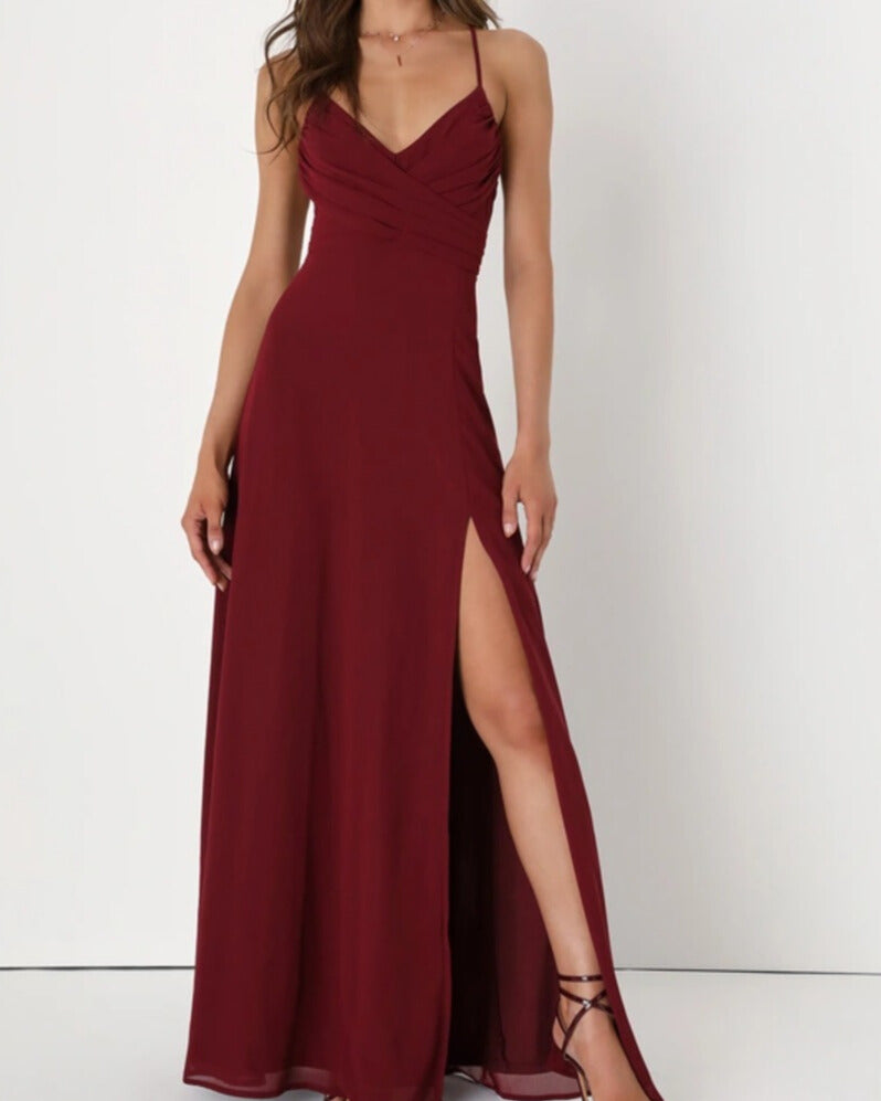 Chloe Lace-Up Back Formal Dress