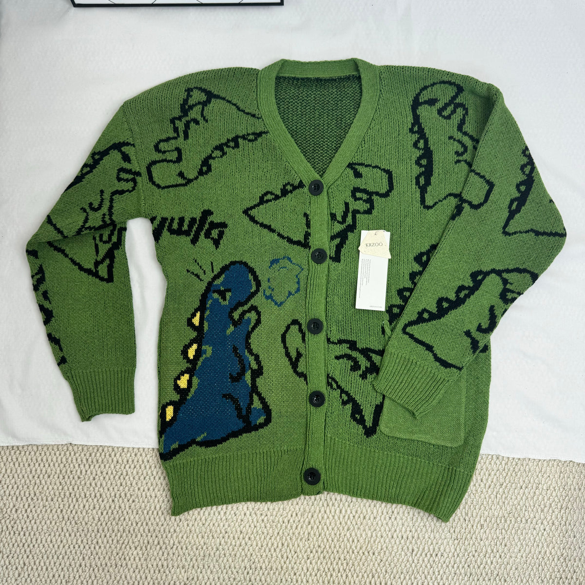 Street Cartoon Cardigan Sweater