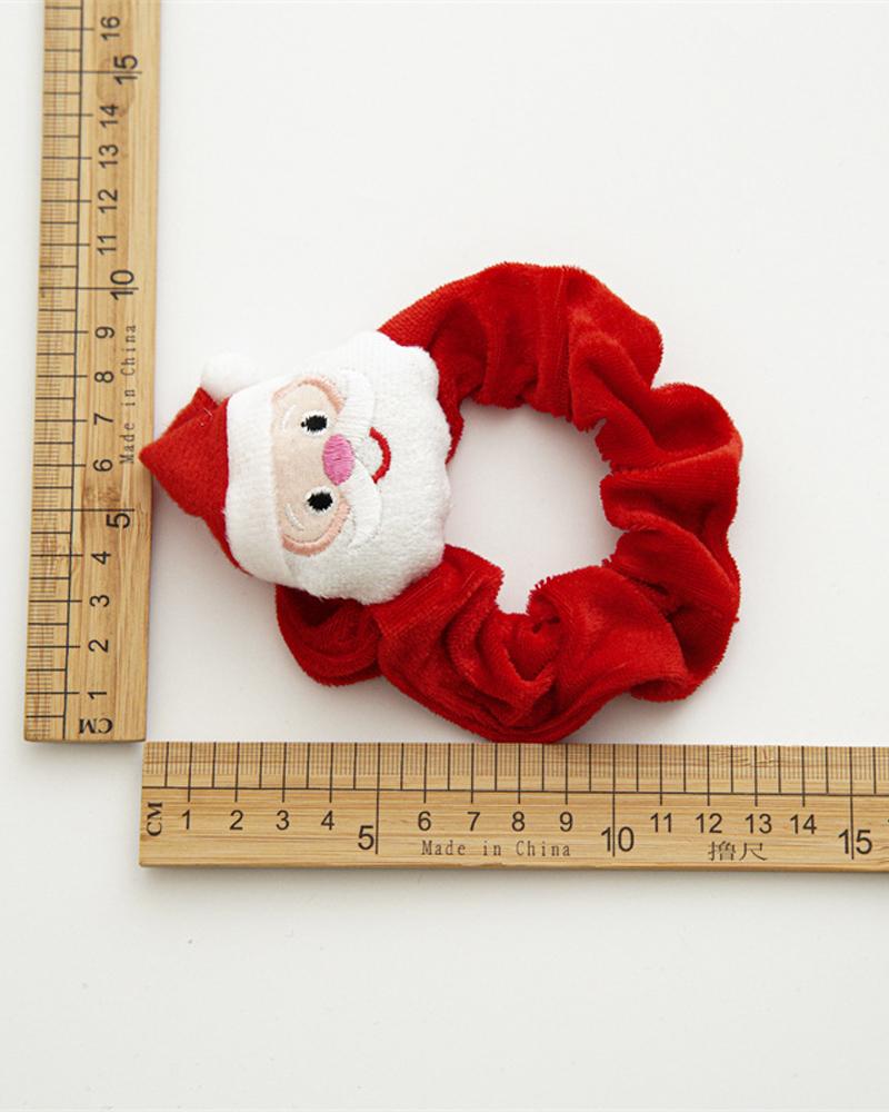 1pc Christmas Tree Santa Claus Decor Scrunchie