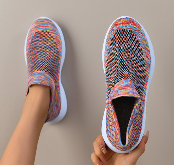 Colorful Mesh Flat Comfortable Sneakers