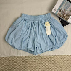 Blue  A-Line Puffy Tulip Skort