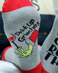 1Pair Christmas Graphic Letter Print Socks