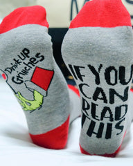 1Pair Christmas Graphic Letter Print Socks