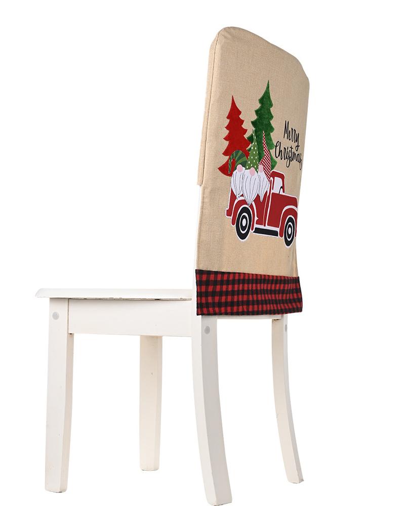 1 funda para silla de comedor navideña, funda protectora para respaldo de asiento, decoración navideña para fiestas en casa.