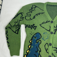 Street Cartoon Cardigan Sweater