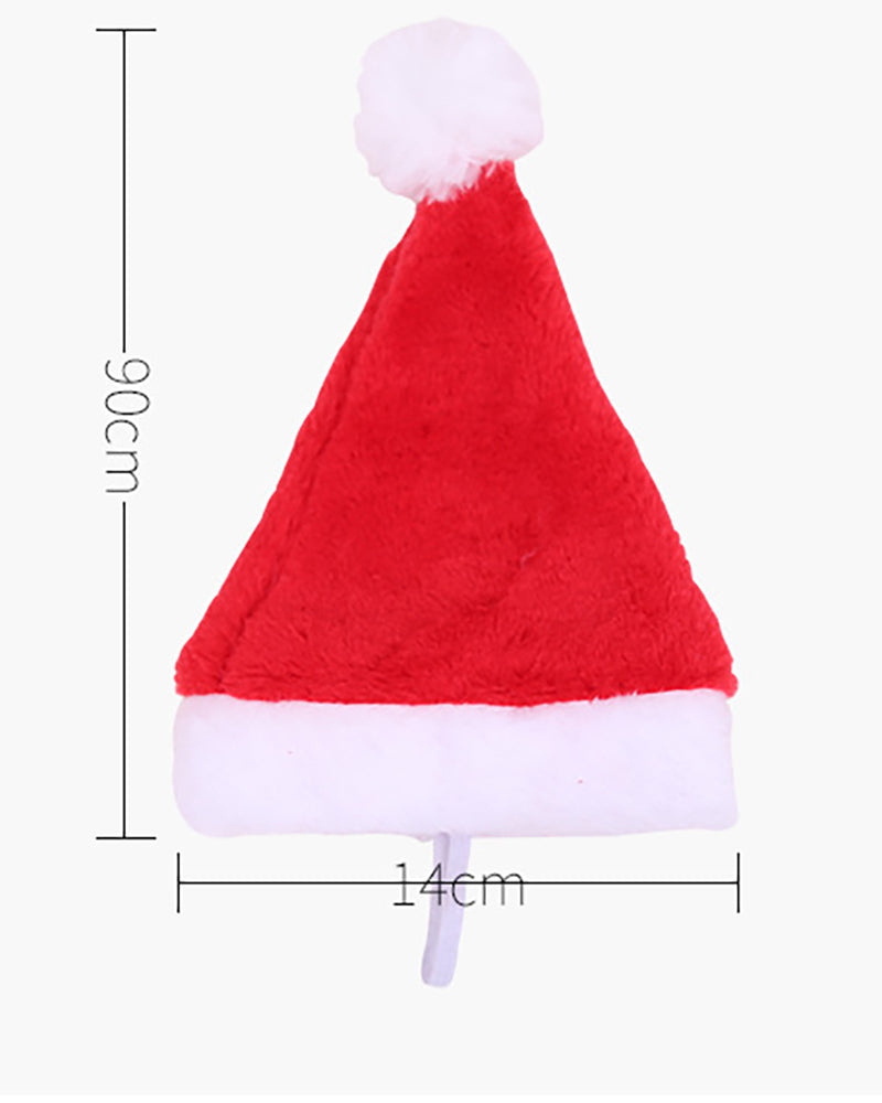 Christmas Fluffy Pom Pom Santa Hat For Pets