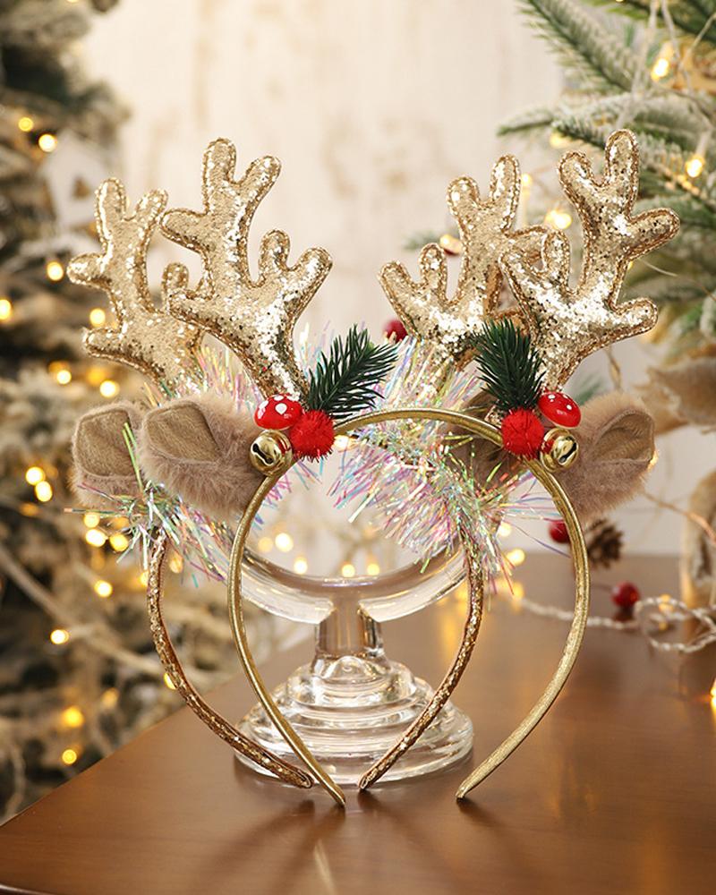 1pc Weihnachten Stirnband Geweih Haar Zubehör Weihnachten Ornament Party Kopfstück