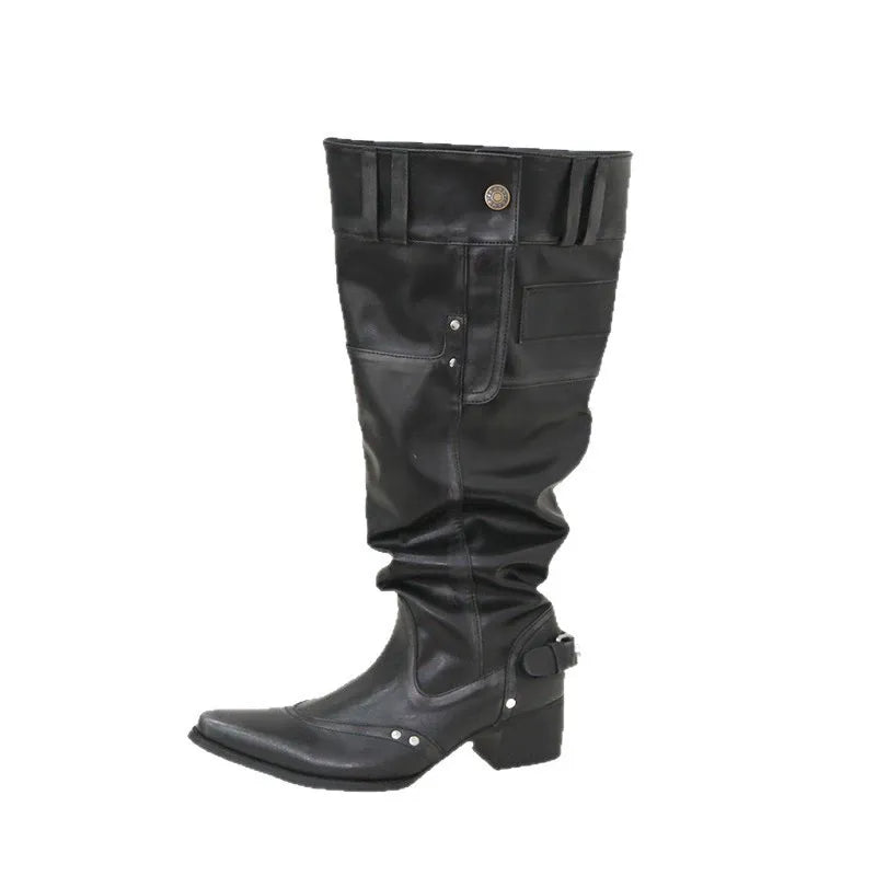 Large-Leg Knee-High Boots