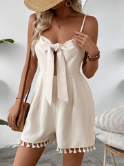 Cloud Nine Strapless Tie Front Romper