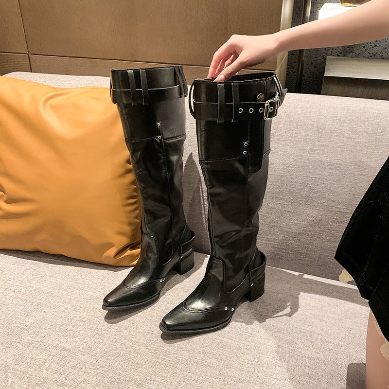 Large-Leg Knee-High Boots