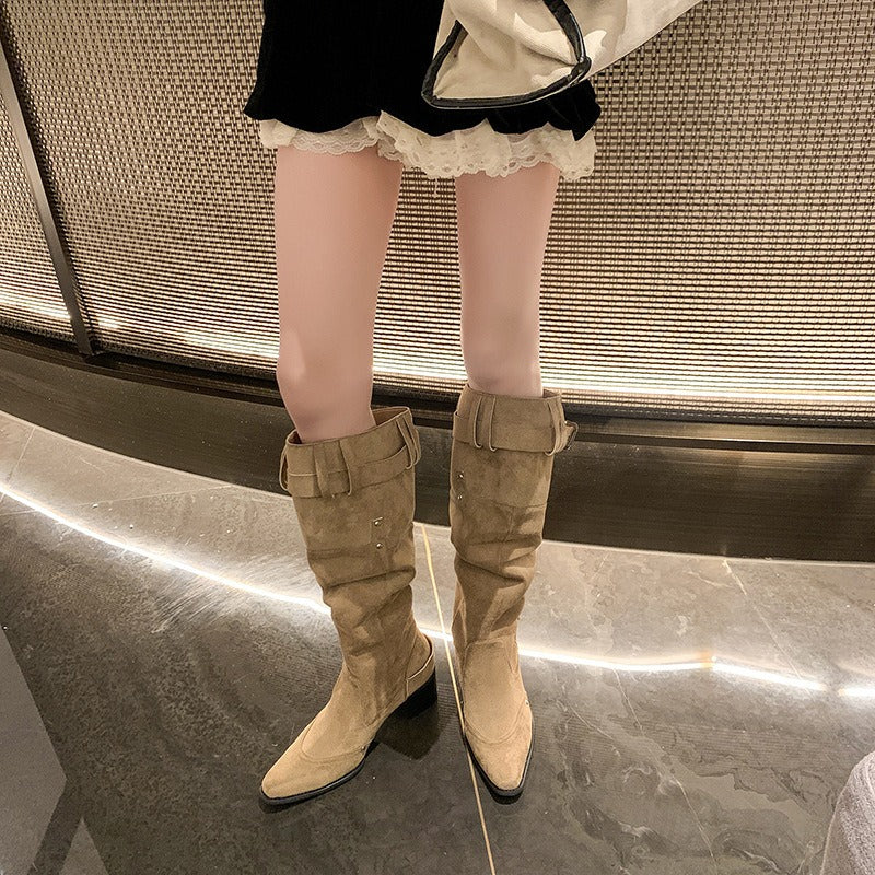 Large-Leg Knee-High Boots