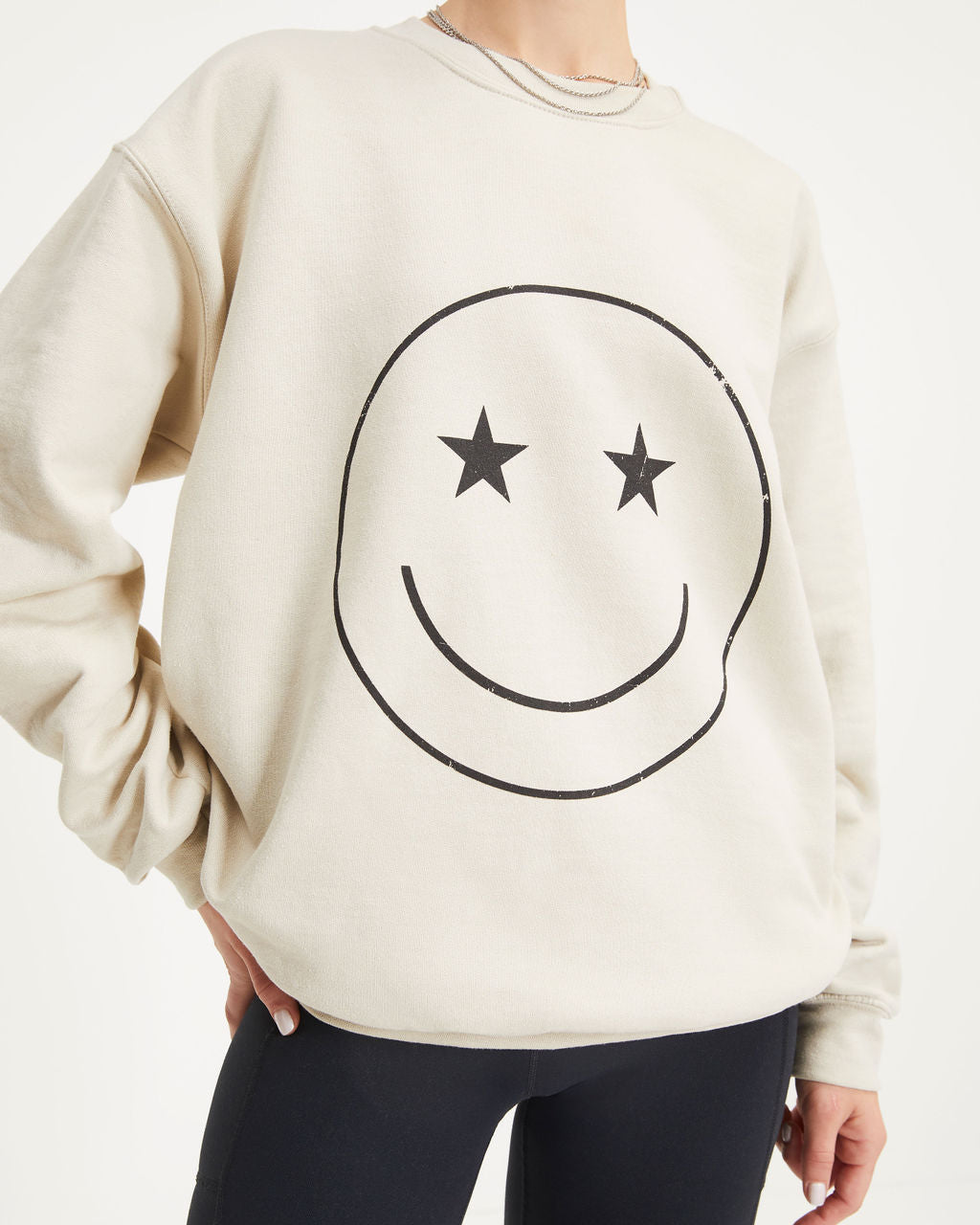 Eyes On The Prize Sweatshirt - Light Taupe