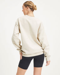 Eyes On The Prize Sweatshirt - Helles Taupe 