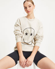 Eyes On The Prize Sweatshirt - Light Taupe