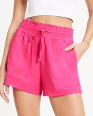 Moxy Shorts mit Taschen und Kordelzug - Fuchsie 