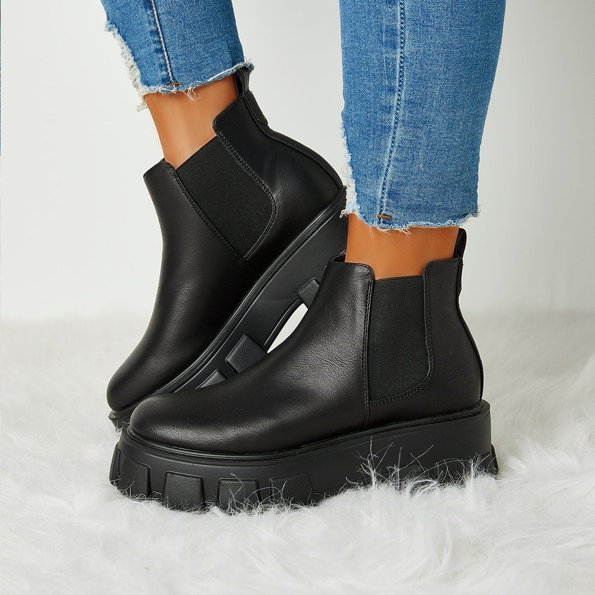 Casual All-Match Platform Boots