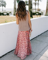 Featherweight Mix Print Floral Maxi Skirt