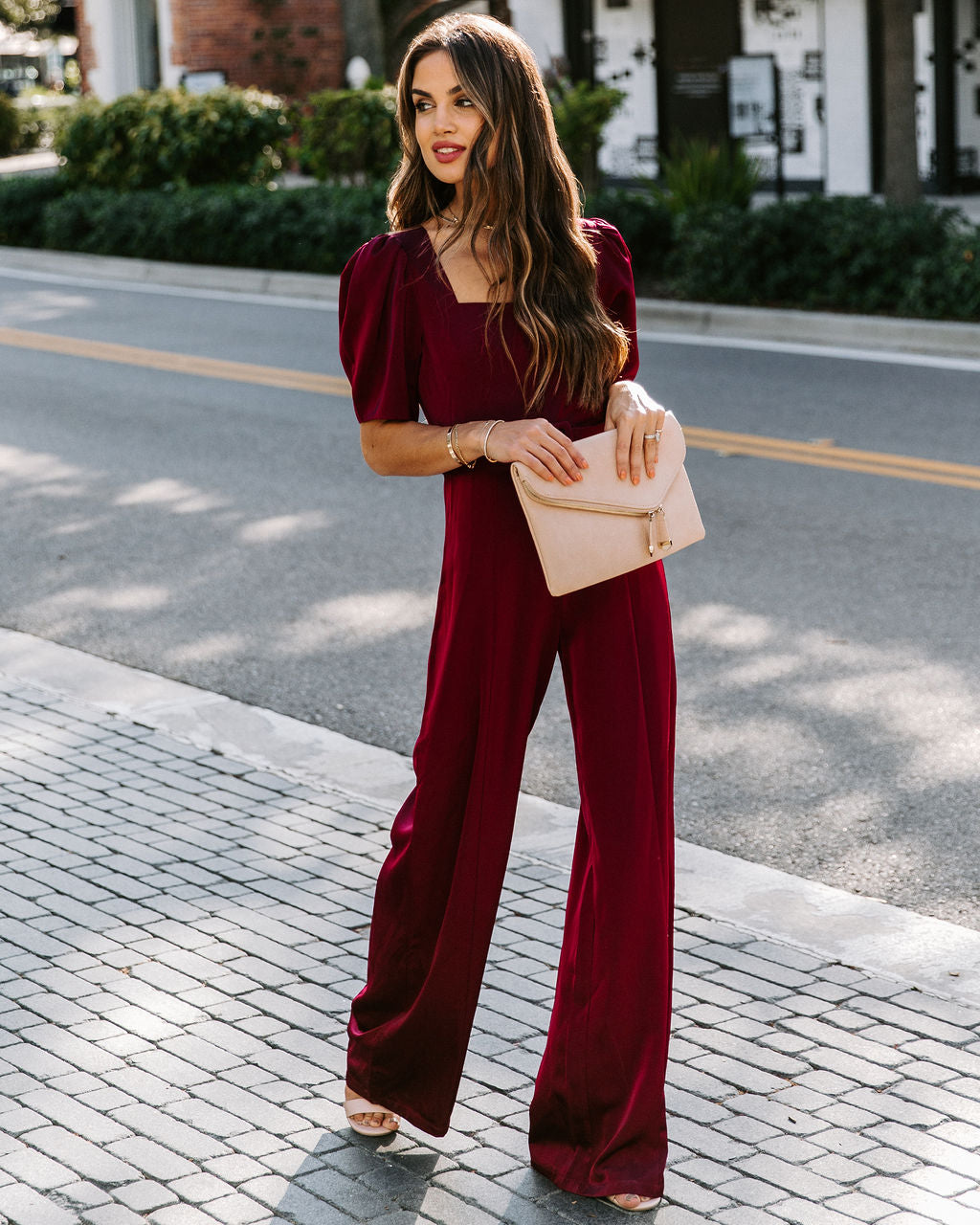 Avril Satin Belted Jumpsuit