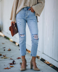 Dani Distressed High Rise Denim