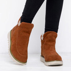 Fur Lining Ankle Snow Boots