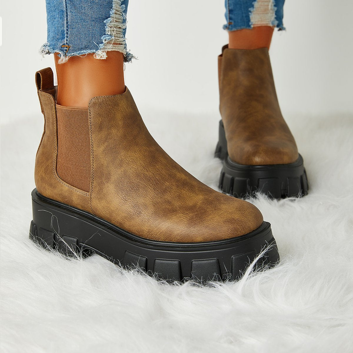 Casual All-Match Platform Boots