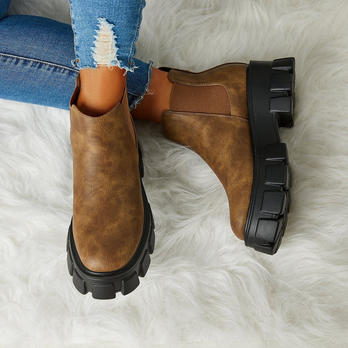 Casual All-Match Platform Boots