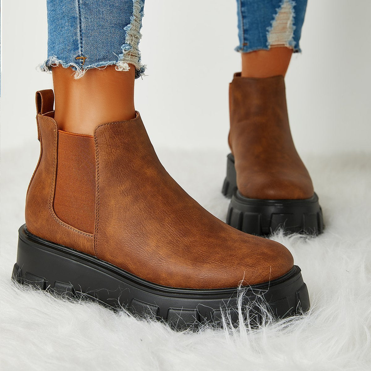 Casual All-Match Platform Boots