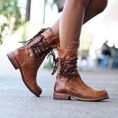 Beaded Strap Martin Boots