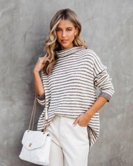 Adoring You Striped Turtleneck Sweater