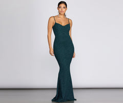 Ainsley Glittering Evening Gown Oshnow