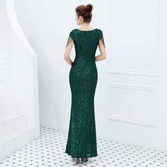 Alexandria elegant fishtail sequin dress Oshnow