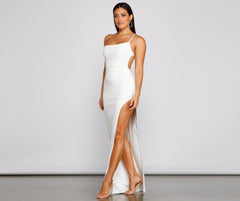 Alisha Asymmetrical Stylish One-Shoulder Formal Dress