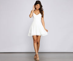 All About Floral Lace Skater Dress Oshnow
