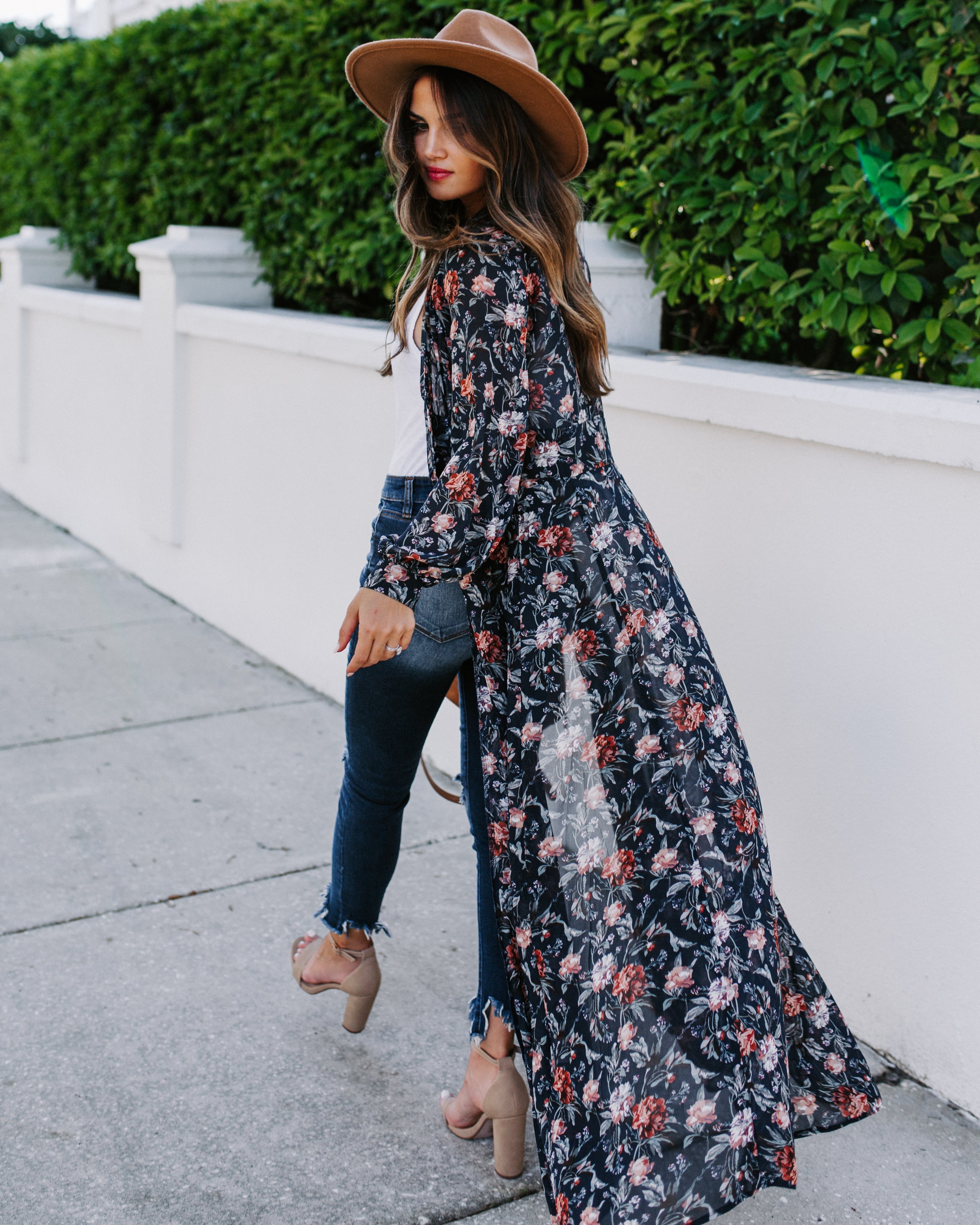 All Is Well Floral Duster Kimono Oshnow