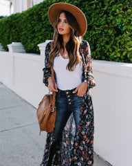All Is Well Floral Duster Kimono Oshnow