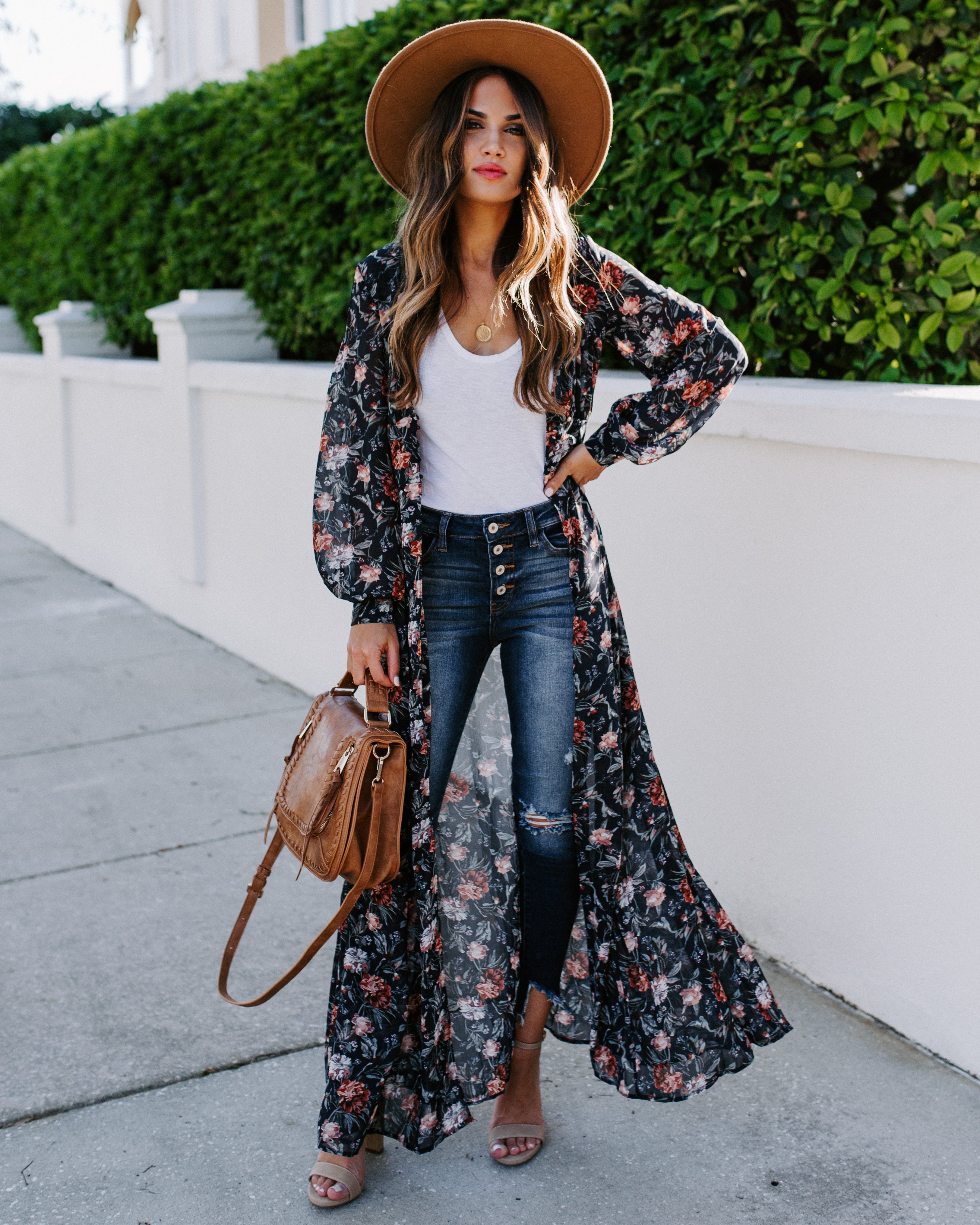 All Is Well Floral Duster Kimono Oshnow