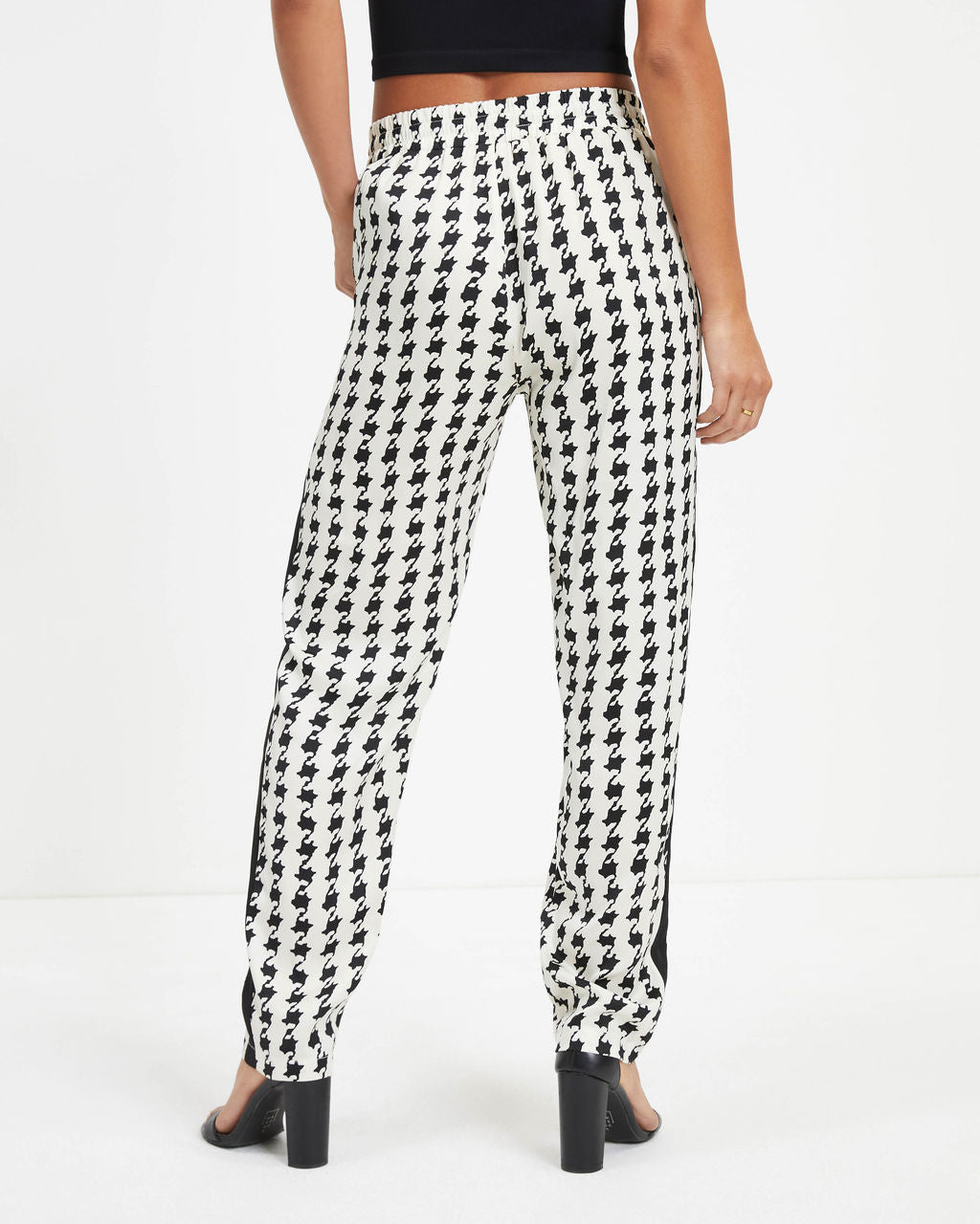 All The Buzz Pocketed Houndstooth Pants