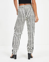 All The Buzz Pocketed Houndstooth Pants