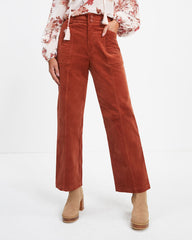 Pantalones de pana con bolsillos Charles - Color óxido 
