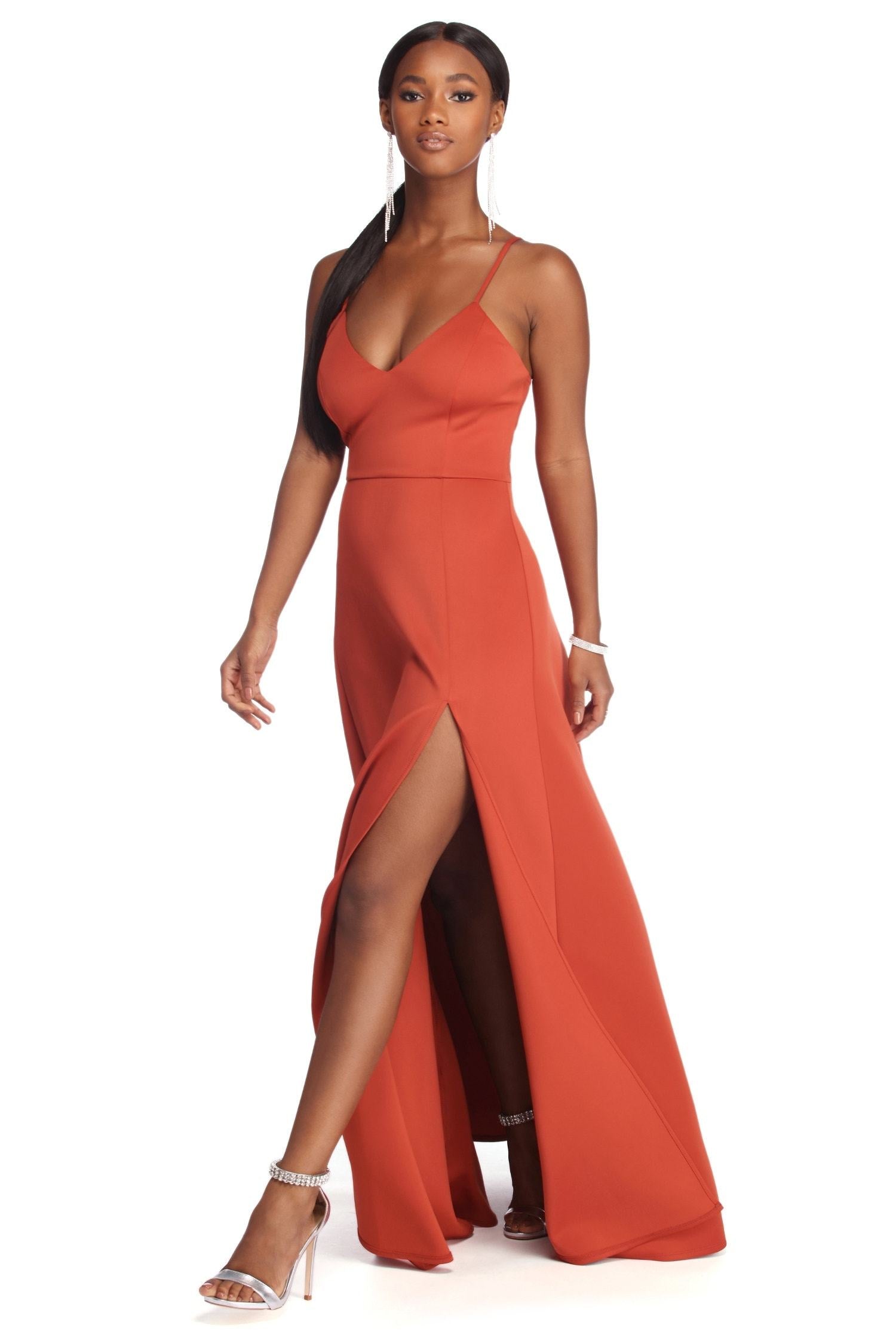 Avianna Formal High Slit Dress Oshnow