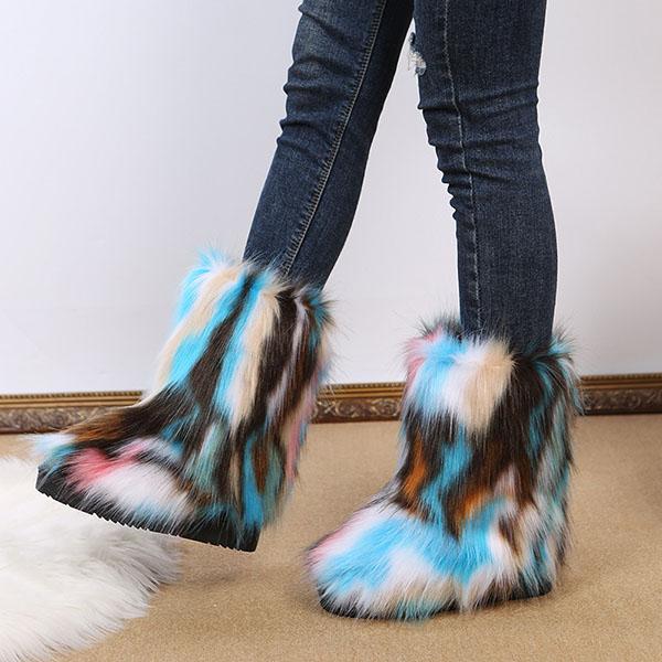 Comfy Faux Fur Winter Warm Snow Boots