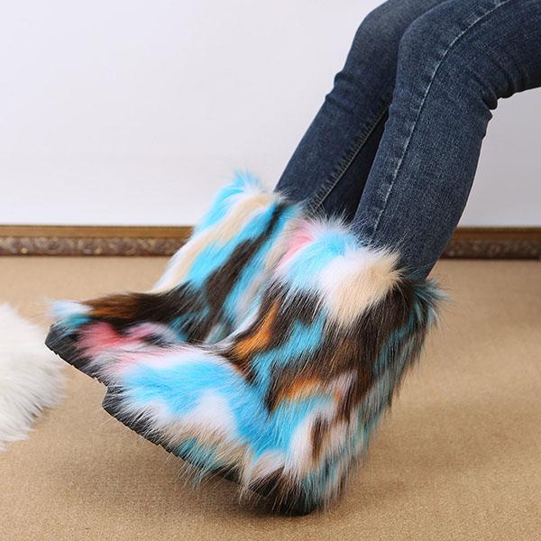 Comfy Faux Fur Winter Warm Snow Boots