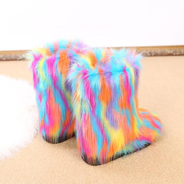 Comfy Faux Fur Winter Warm Snow Boots