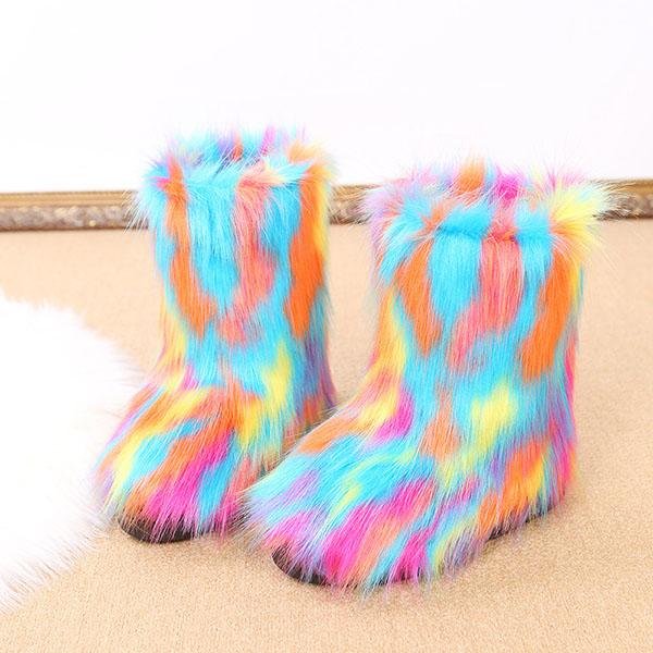 Comfy Faux Fur Winter Warm Snow Boots