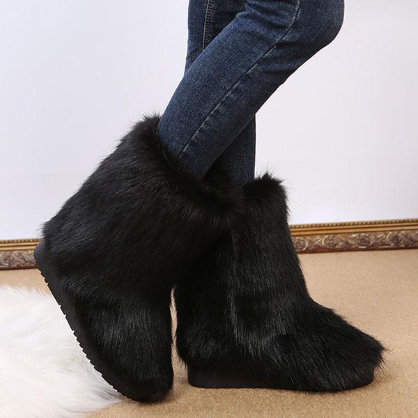 Comfy Faux Fur Winter Warm Snow Boots