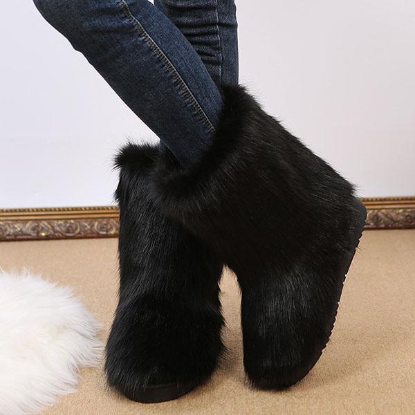 Comfy Faux Fur Winter Warm Snow Boots