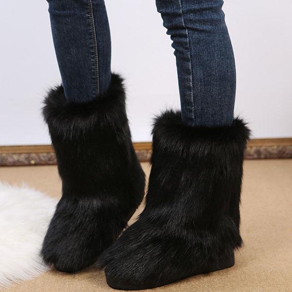 Comfy Faux Fur Winter Warm Snow Boots