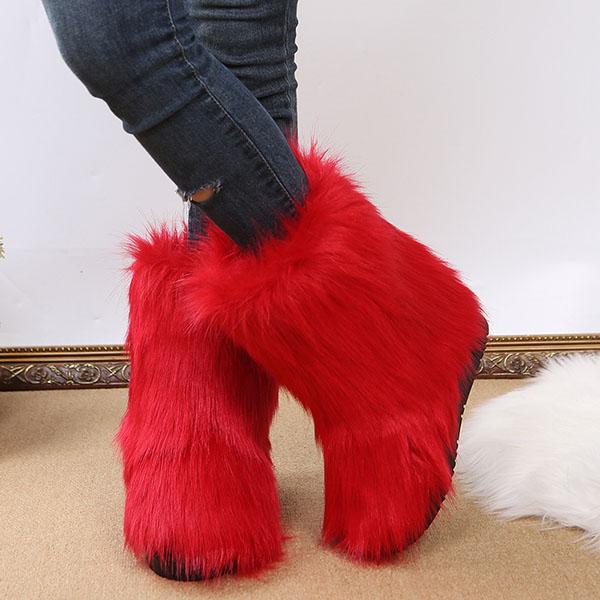 Comfy Faux Fur Winter Warm Snow Boots