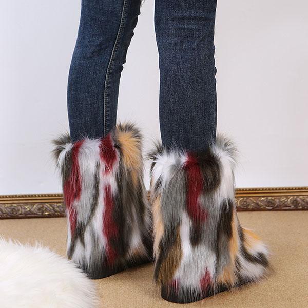 Comfy Faux Fur Winter Warm Snow Boots